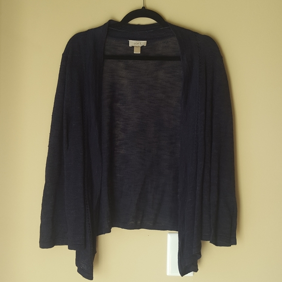 LOFT | Sweaters | Lightweight Navy Cardigan Loft Large | Poshmark